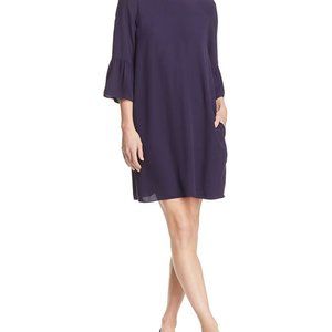 Eileen Fisher Deep Purple Silk Dress NWT